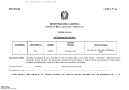 Scheda tecnica - Ministero della Difesa