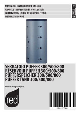 serbatoio puffer 300/500/800 r&eacute;servoir puffer 300/500/800
