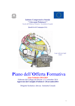 POF 2014-2015 - Istituto Comprensivo "G. Palatucci"