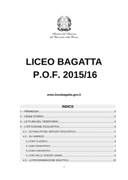 LICEO BAGATTA P.O.F. 2015/16