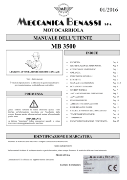 MB 3500 - Meccanica Benassi Spa