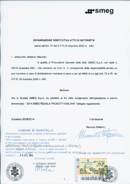 Page 1 .zrsmeg DICHIARAZIONE SOSTITUTIVA ATTO DI