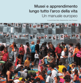 Musei e apprendimento lungo tutto l arco della vita Un manuale
