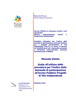 Scarica il Manuale - La Nostra Famiglia