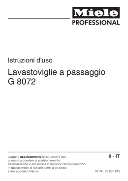 Lavastoviglie a passaggio G 8072