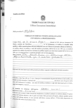 TRIB&Igrave;HN`ALE DI TIVOLI Ufﬁcic Esecuzicni lmmchiiiari