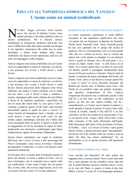 L`uomo come un animal symbolicum