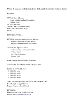 Opere di Luciano voltate in italiano da Luigi