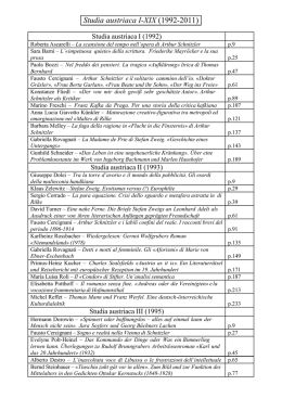 Studia austriaca I-XIX (1992-2011) - Web server per gli utenti dell