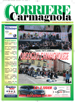 copertina - Corriere di Carmagnola