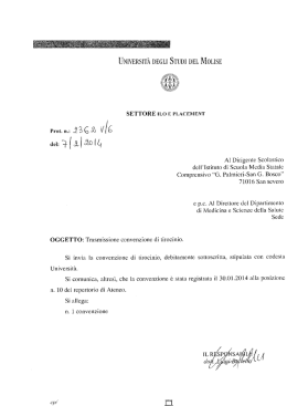 Convenzione di tirocinio