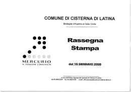 mercurio - Comune di Cisterna di Latina