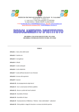 regolamento ites 2014 - Istituto Istruzione Secondaria Superiore