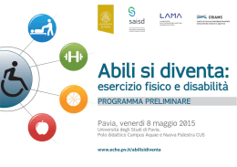 Scarica QUI il PDF del programma preliminare.