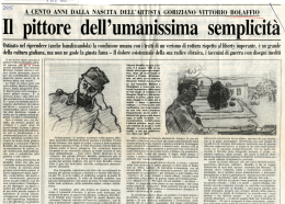 Il pittore dell`umanissi . semplicit