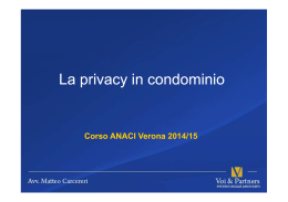 Privacy - ANACI Verona