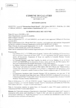 Sistemazione Strade Rurali