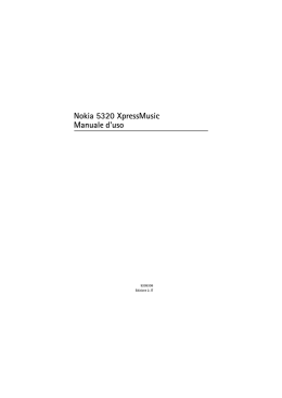 Nokia 5320 XpressMusic Manuale d`uso