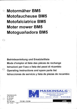 Motorm&agrave;her BM5 - Maskinsalg AS