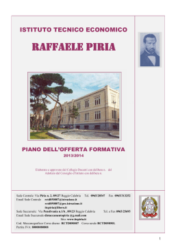 2014 - Istituto Tecnico Statale per il Settore Economico "Raffaele