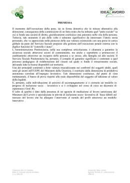 le esperienze d`azione comune - Consorzio Sol.Co. Rete di Imprese