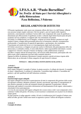 IPSSAR &ldquo;Paolo Borsellino&rdquo;