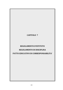 cap. 7 i regolamenti - IPSIA "A. Pacinotti" Foggia