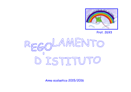 regolamento d`istituto 2015-2016 - istituto comprensivo scolastico