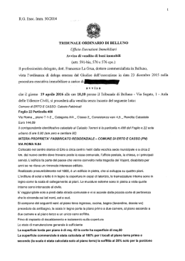 Scarica l`avviso di vendita - Istituto Vendite Giudiziarie Belluno