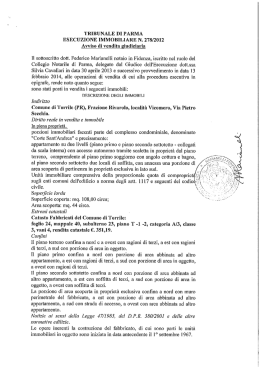 tribunale di parma esecuzione immobiliare n. 278/2012