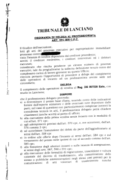 TRIBUNALE DI LANCI,ATNO ftr - Istituto Vendite Giudiziarie Abruzzo