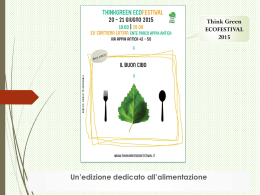 documento di adesione - Think Green EcoFestival