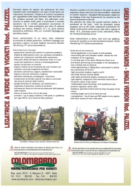 LEGATRICE A VERDE PER VIGNETI Mod. PALIZZEL