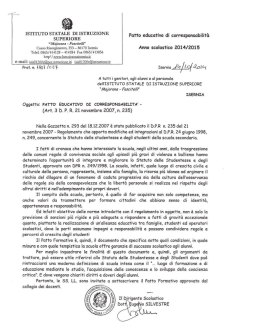 ISTITUTO ST&Egrave;TALE DI ISTRUZIONE Paﬁo educativo di