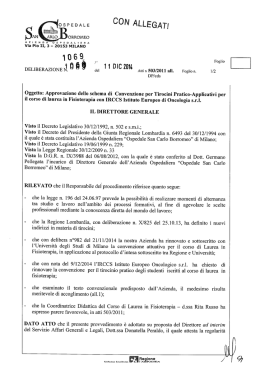 ﬂ"EME CON ALLEGATE - Ospedale San Carlo Borromeo