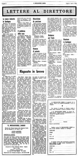 Page 1 Pagina E Le nuove lndustrie in Sardegna Numerose, ariel