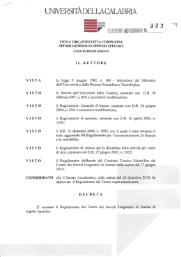 Reglamento - Decreto Rectoral n° 322 del 16 de Febrero de 2011