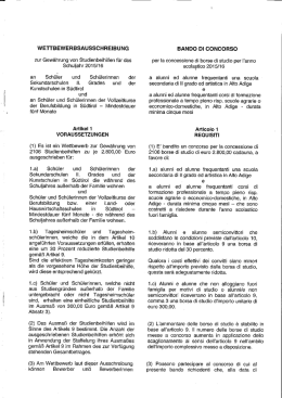 wettbewerbsausschreibung