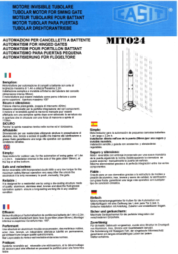 motore invisibile t&ugrave;bolare tubolar motor for swing gate