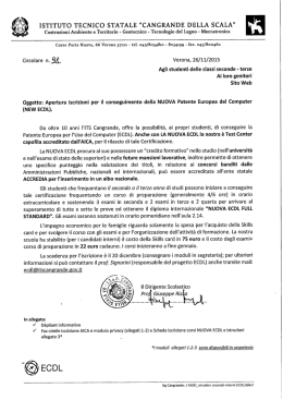iscrizioni nuova patente europea ecdl