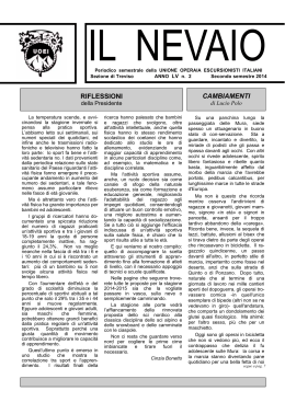 Notiziari sezione di Treviso 2° trimestre 2014