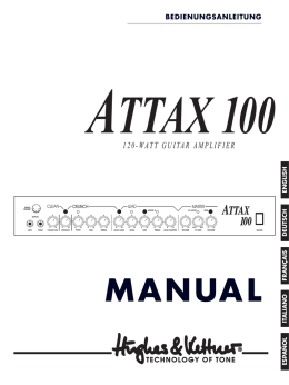 manual attax 100 120-watt guitar amplifier