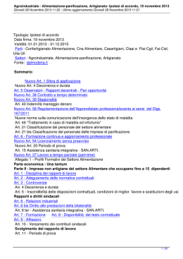 Ipotesi di accordo, 19 novembre 2013