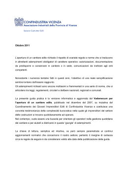 vademecum adempimenti cantiere 2011