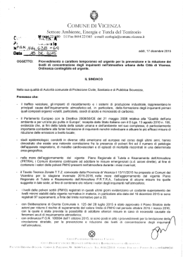 ordinanza contingibile e urgente inquinamento PM10