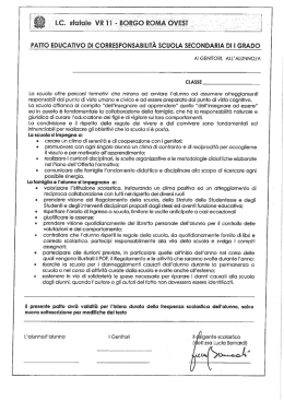 PATTOEDUCATIVO E AUTORIZZAZION I SC SEC MARIO MAZZA