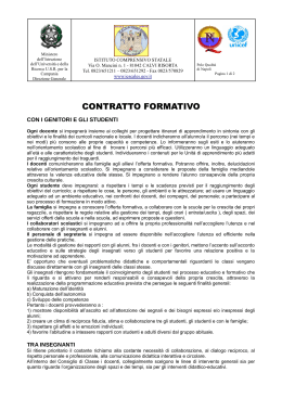 Contratto formativo - Istituto Comprensivo Statale Calvi Risorta