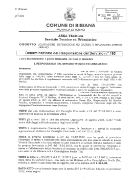 del il Ii&icirc;&icirc;. - Albo pretorio e trasparenza