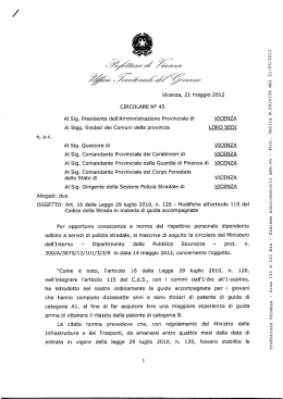 Vai alla Circolare del Ministero dell`Interno sull`uso dello spray al