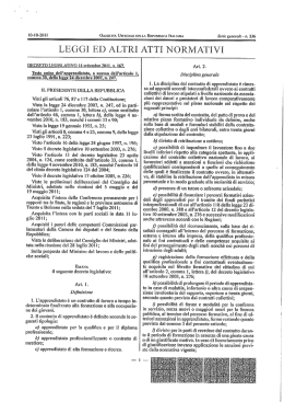 Testo Unico Apprendistato pubblicato sulla Gazzetta Ufficiale